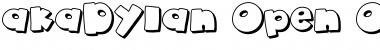 Download akaDylan Open Regular Font Title Preview