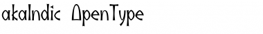 Download akaIndic Regular Font Title Preview