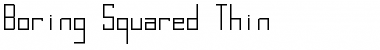 Download Boring Squared Thin Font Title Preview