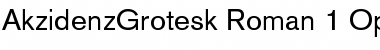 Download AkzidenzGrotesk Regular Font Title Preview