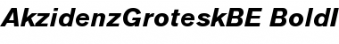 Download Berthold Akzidenz Grotesk Bold Italic Font Title Preview