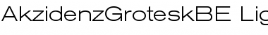 Download Berthold Akzidenz Grotesk Light Extended Font Title Preview