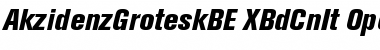 Download Berthold Akzidenz Grotesk Extra Bold Condensed Italic Font Title Preview
