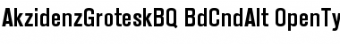 Download Akzidenz-Grotesk BQ Bold Condensed Alt Font