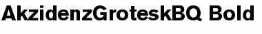 Download Akzidenz-Grotesk BQ Bold Font Title Preview