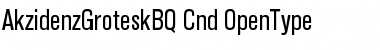 Download Akzidenz-Grotesk BQ Condensed Font Title Preview