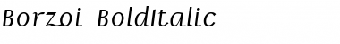 Download Borzoi BoldItalic Font Title Preview