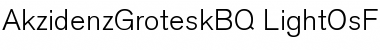 Download Akzidenz-Grotesk BQ Light with OldStyle Figures Font Title Preview