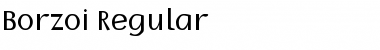 Download Borzoi Regular Font Title Preview