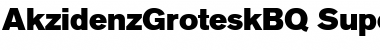 Download Akzidenz-Grotesk BQ Super Font Title Preview