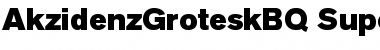 Download Akzidenz-Grotesk BQ Regular Font Title Preview