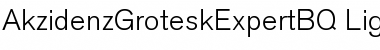 Download Akzidenz-Grotesk Expert BQ Regular Font Title Preview