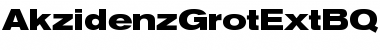 Download Akzidenz-Grotesk Extended BQ Regular Font Title Preview
