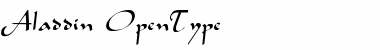 Download Aladdin Regular Font Title Preview