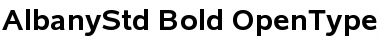 Download Albany Std Bold Font Title Preview