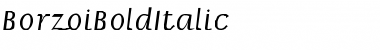 Download BorzoiBoldItalic Regular Font Title Preview
