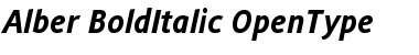 Download Alber Bold Italic Font Title Preview