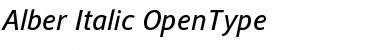 Download Alber Italic Font Title Preview