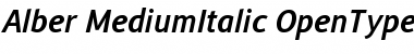 Download Alber Medium Italic Font Title Preview