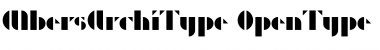 Download Albers ArchiType Font Title Preview