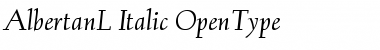 Download AlbertanL-Italic Regular Font Title Preview