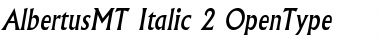 Download Albertus MT Italic Font Title Preview