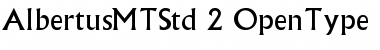 Download Albertus MT Std Regular Font Title Preview