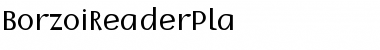 Download BorzoiReaderPla Regular Font Title Preview