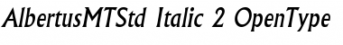 Download Albertus MT Std Italic Font Title Preview