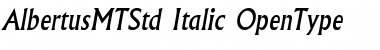 Download Albertus MT Std Italic Font Title Preview