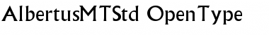 Download Albertus MT Std Regular Font Title Preview