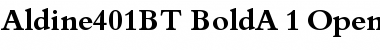 Download Aldine 401 Bold Font Title Preview