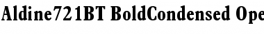 Download Aldine 721 Bold Condensed Font Title Preview