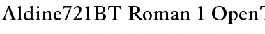 Download Aldine 721 Regular Font Title Preview