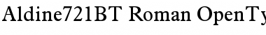 Download Aldine 721 Regular Font Title Preview