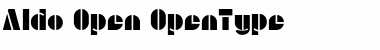 Download Aldo Open Font Title Preview