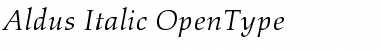 Download Aldus Italic Font Title Preview