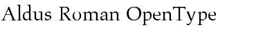 Download Aldus Roman Font Title Preview
