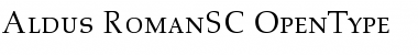 Download Aldus Roman Small Caps & Oldstyle Figures Font Title Preview