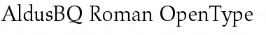 Download Aldus BQ Regular Font Title Preview