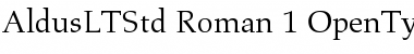 Download Aldus LT Std Roman Font Title Preview