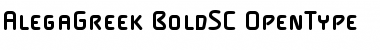 Download AlegaGreek-BoldSC Regular Font Title Preview