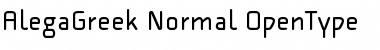 Download AlegaGreek-Normal Regular Font Title Preview