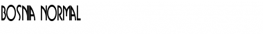 Download Bosnia Normal Font Title Preview