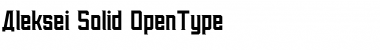 Download Aleksei Solid Font Title Preview