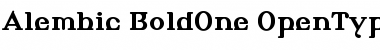 Download Alembic BoldOne Font Title Preview