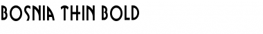 Download Bosnia Thin Bold Font Title Preview