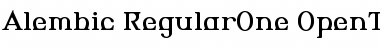 Download Alembic RegularOne Font Title Preview