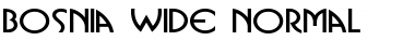 Download Bosnia Wide Normal Font Title Preview