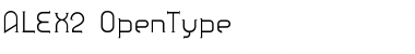 Download ALEX2 Regular Font Title Preview